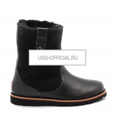 UGG Mens Stoneman Short Leather Black-Bk