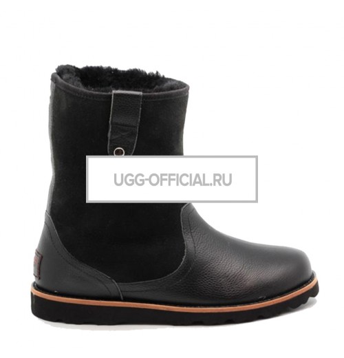 UGG Mens Stoneman Short Leather Black-Bk