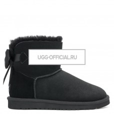 UGG Bailey Bow Mini Medallion Black