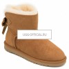 UGG Bailey Bow Mini Medallion Chestnut