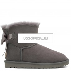 UGG Bailey Bow Mini Medallion Grey