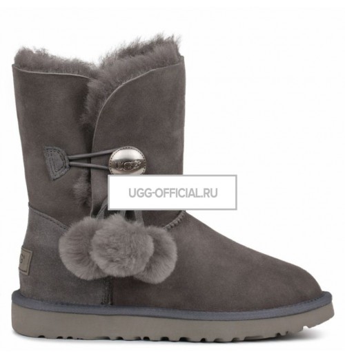 Bailey Button Pom Grey