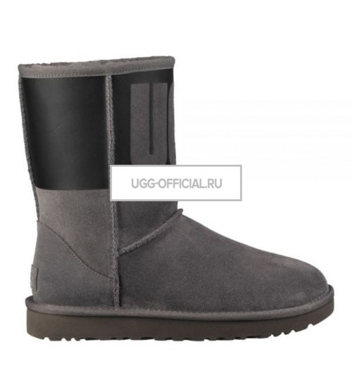 Classic Short Rubber Boot Grey