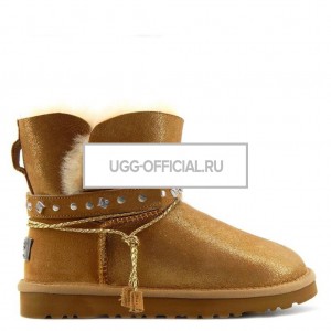 UGG Women's Renn Glitter Metallic Chestnut