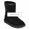 Classic Short Rubber Boot Black