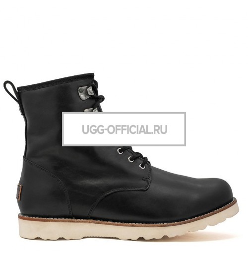 UGG MENS Hannen Black (White Sole)