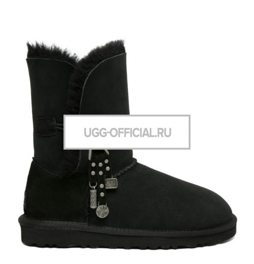 UGG Bailey Button Azalea Black