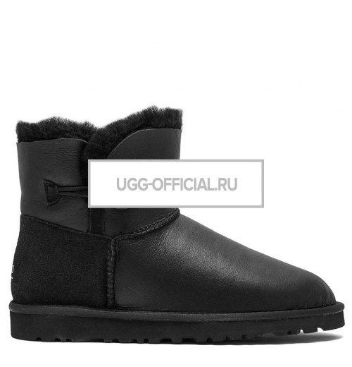 UGG Mini Bailey Button Metallic Black