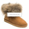 UGG Mini Fox Fur Chestnut