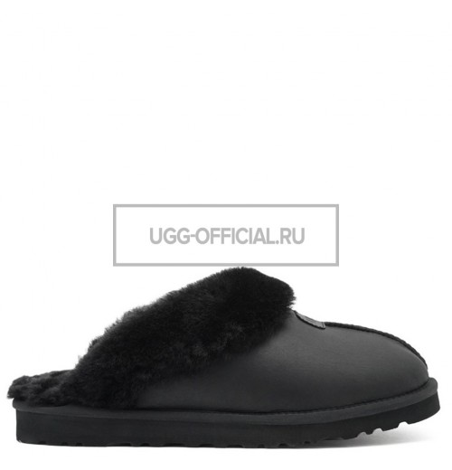 UGG Slippers Scufette Metallic Black