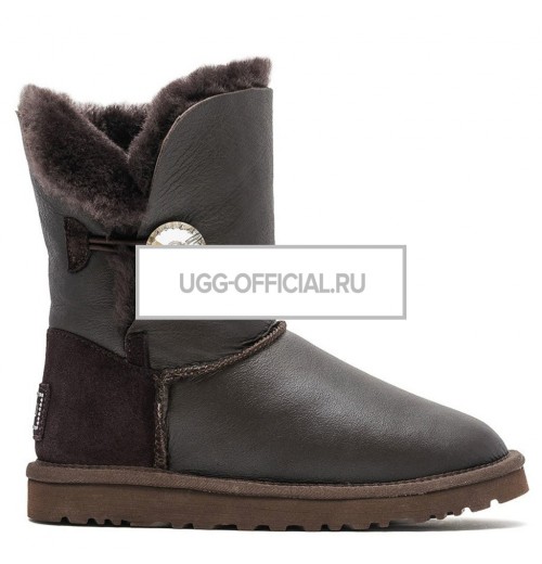 UGG Bailey Button Bling Metallic Chocolate