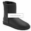 UGG Classic Short ZIP Metallic Black