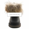 UGG Mini Fox Fur Metallic Grey