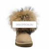 UGG Mini Fox Fur Sand