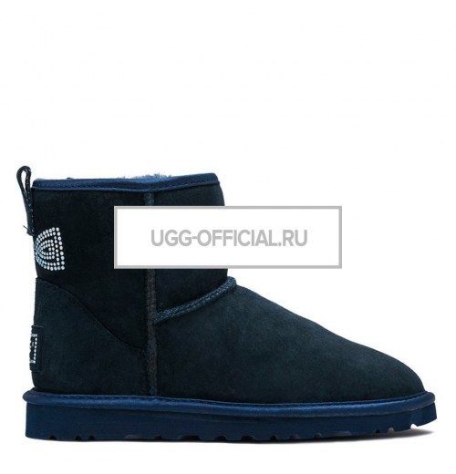 UGG Classic Mini Crystal Bow Navy