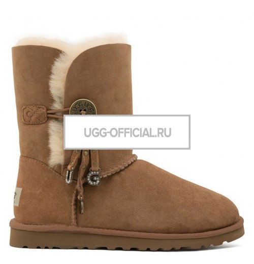 UGG Bailey Button Azalea Chestnut