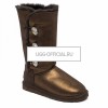 UGG Bailey Button Triplet Glitter Bling Chocolate