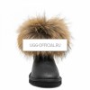 UGG Mini Fox Fur Metallic Black