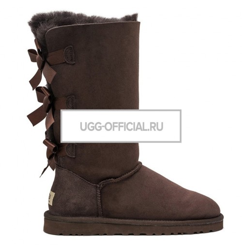 UGG Bailey Bow Tall Chocolate