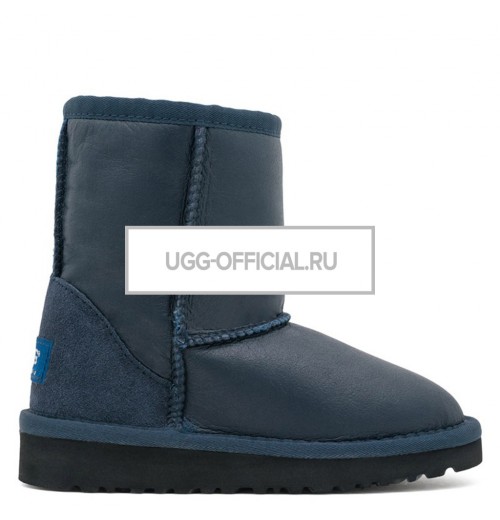 UGG KIDS Classic Short Metallic Navy