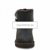 UGG Mini Bailey Button Bling Metallic Chocolate