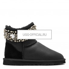 UGG Jimmy Choo Multicrystal Metallic Black