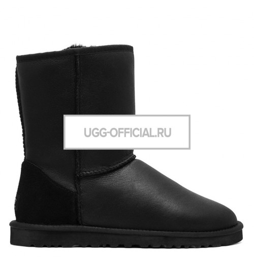 UGG MENS Classic Short Metallic Black