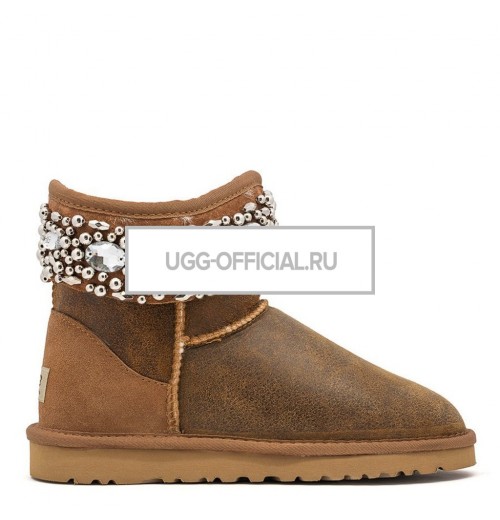 UGG UGG Jimmy Choo Multicrystal Bomber Chestnut