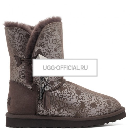 UGG Bailey Button Lilou Fancy Chocolate