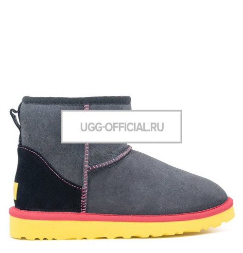 UGG Classic Mini Black-Yellow