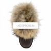 UGG Mini Fox Fur Chocolate