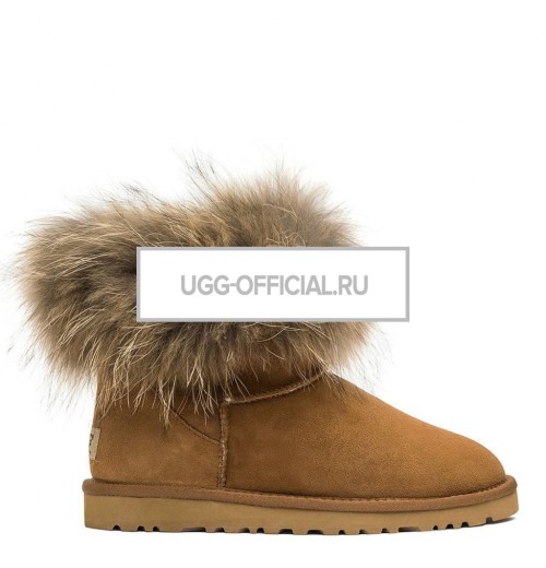 UGG Mini Fox Fur Chestnut