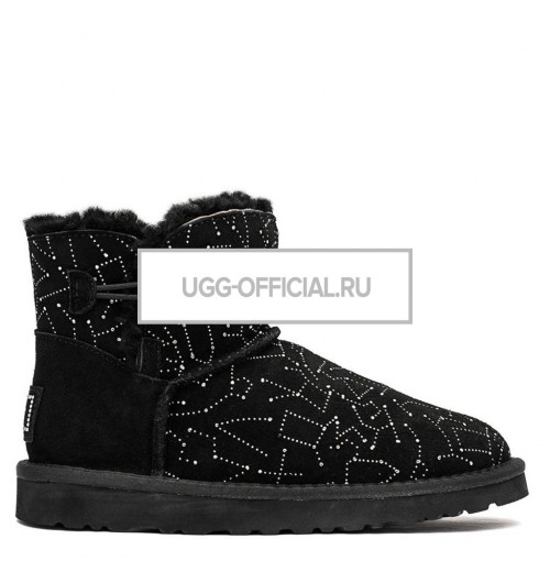 UGG Bailey Button Mini Constellation Bling Black