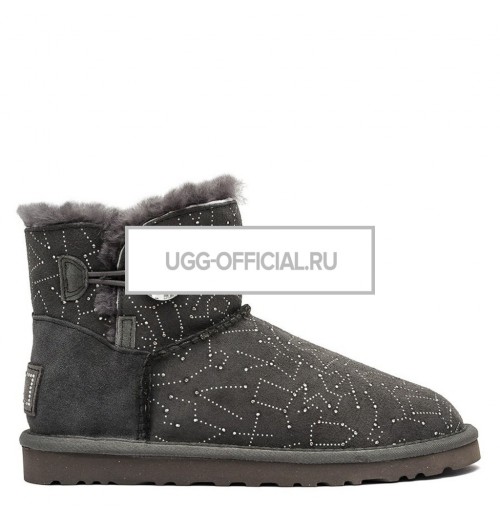 UGG Bailey Button Mini Constellation Bling Grey