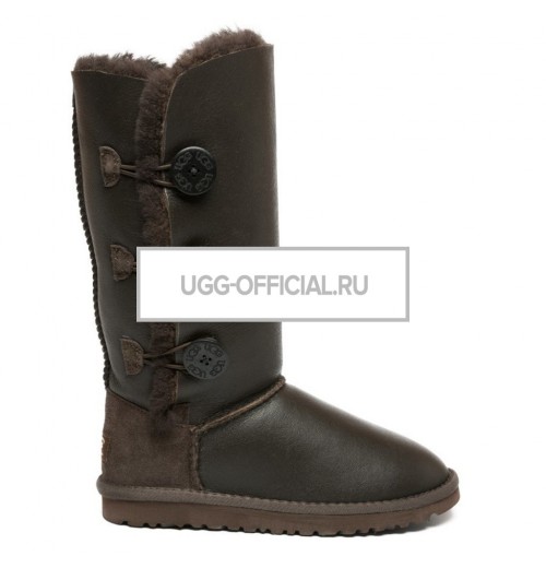 UGG Bailey Button Triplet Metallic Chocolate