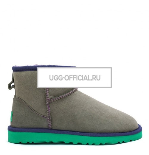 UGG Classic Mini Aqua Grey