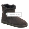 UGG Mini Bailey Button Bling Chocolate