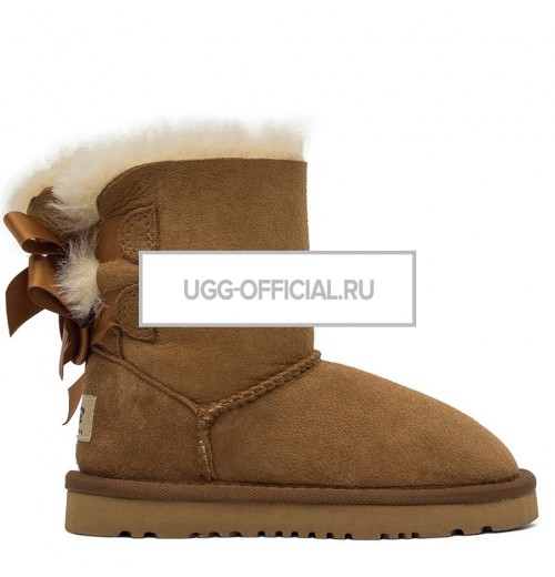 UGG KIDS Bailey Bow Chestnut