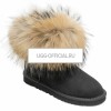 UGG Mini Fox Fur Black