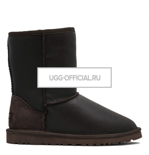 UGG MENS Classic Short Metallic Chocolate