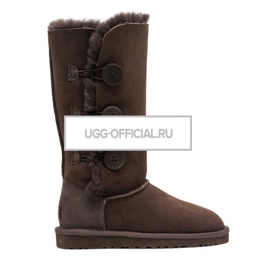 UGG Bailey Button Triplet Chocolate