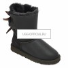 UGG Bailey Bow Metallic Chocolate