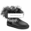 UGG Mini Fox Fur Ultra Metallic Black