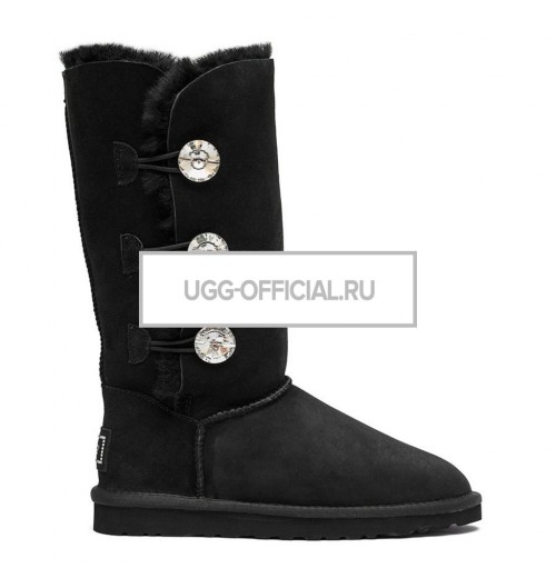 UGG Bailey Button Triplet Bling Black