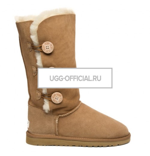 UGG Bailey Button Triplet Chestnut