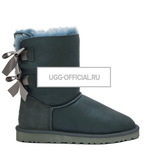 UGG Bailey Bow Metallic Grey