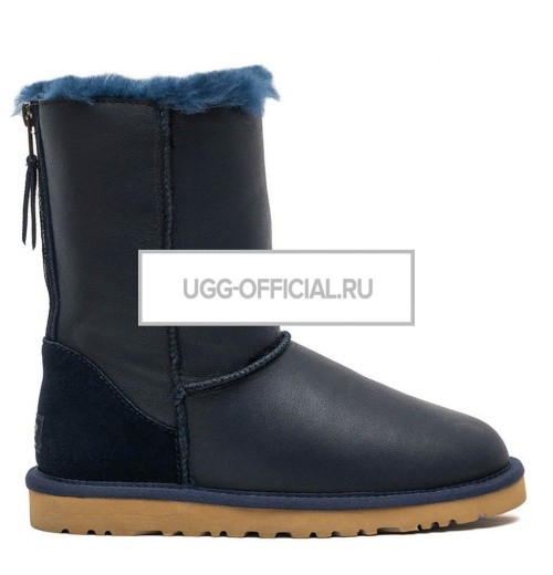 UGG Classic Short ZIP Metallic Navy