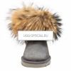 UGG Mini Fox Fur Grey