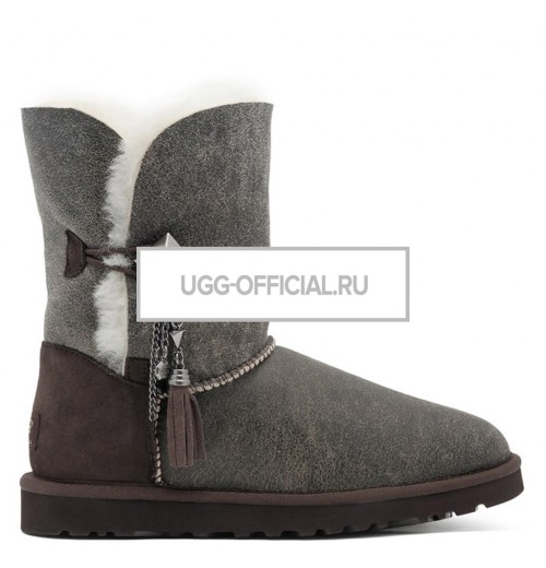 UGG Bailey Button Lilou Bomber Chocolate