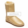 UGG Classic Short ZIP Metallic Sand